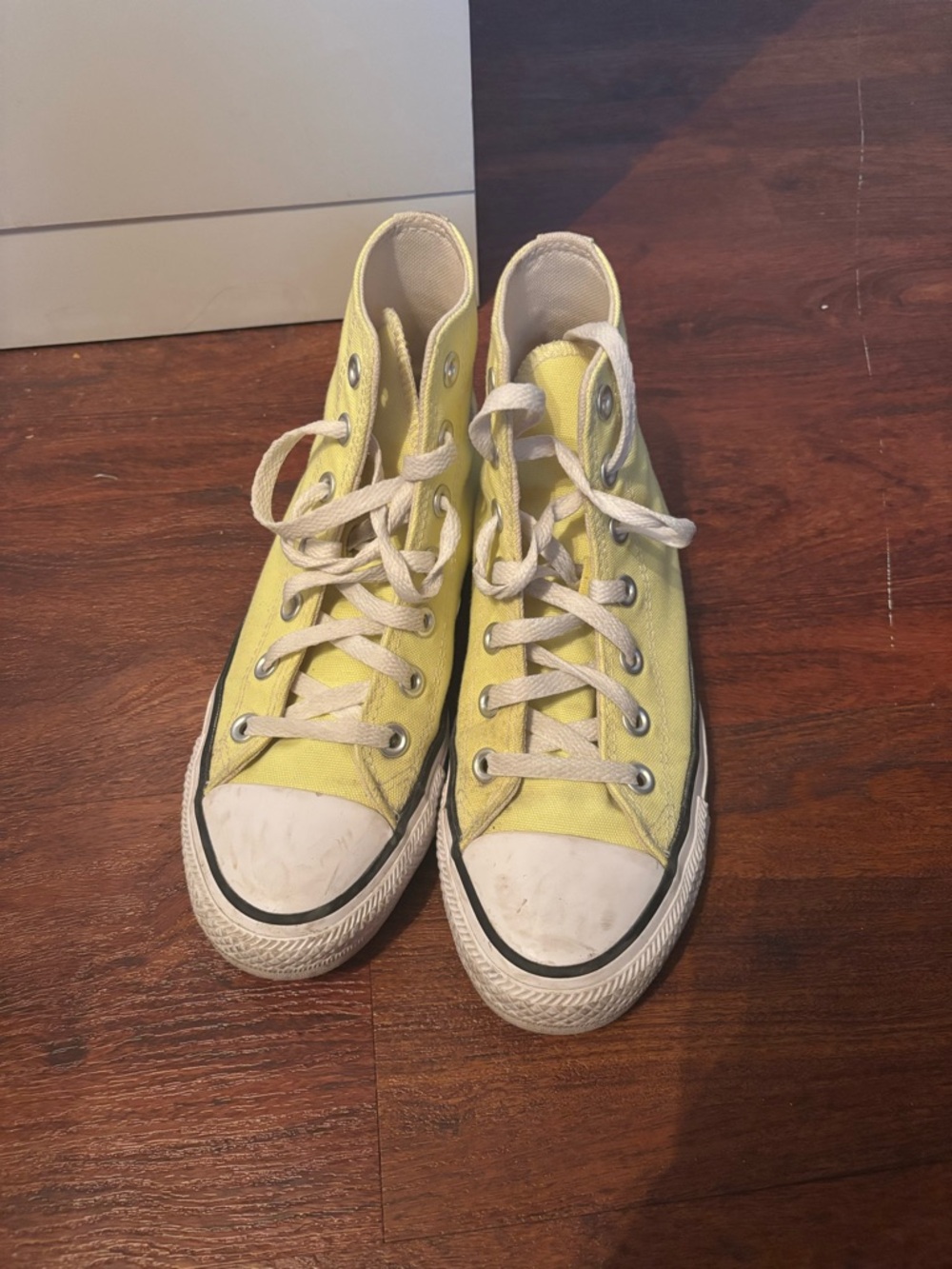 Converse Yellow High-Top Canvas Sneakers